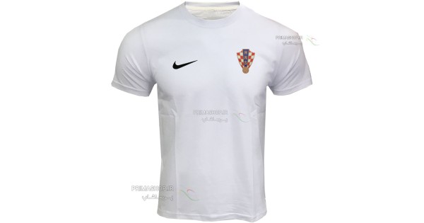 تیشرت هواداری کرواسی سفید آستین کوتاه